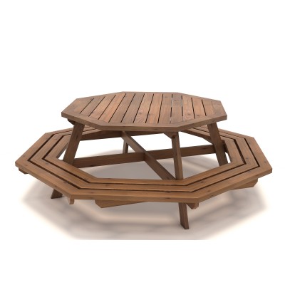 08 PM Hexagonal Picnic Table